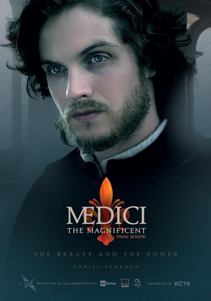 Il poster de I Medici Daniel Sharman nella locandina de I Medici