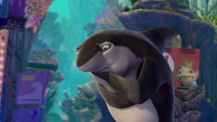 Shark Tale, il cartoon sugli squali Una scena del cartoon DreamWorks