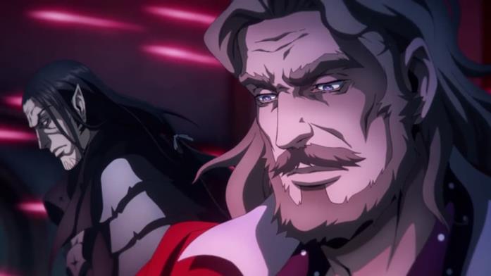 Saint Germain e Varney nella quarta stagione di Castlevania Saint Germain sta riportando in vita Dracula, mentre Varney supervisiona