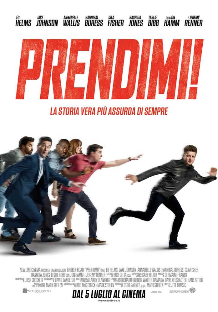 Prendimi!, la commedia sul gioco del tag Il poster ufficiale italiano di Prendimi!