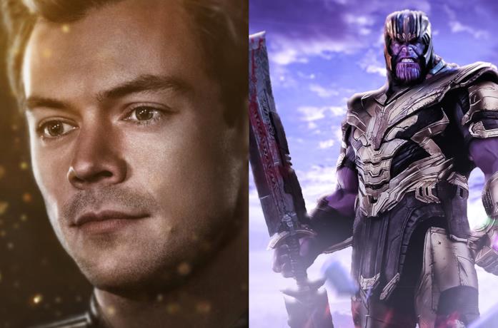 Harry Styles e Josh Brolin nei panni di Eros e Thanos