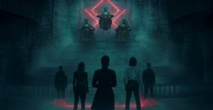 Cosa succederà alla fine di Loki? I protagonisti di Loki al cospetto dei Custodi del Tempo