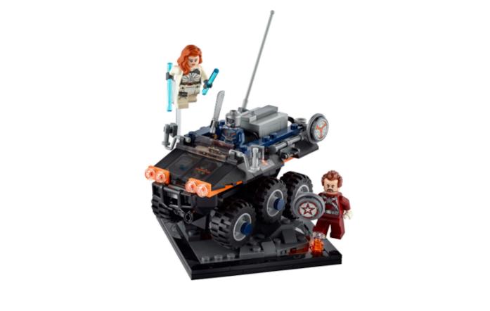 Una seconda immagine del set LEGO di Black Widow Black Widow, ecco il set LEGO Taskmaster’s Ambush