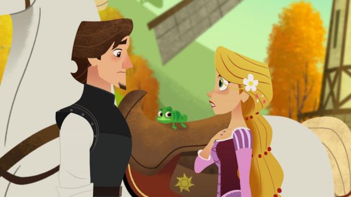Rapunzel Rapunzel, Eugene e Max il cavallo