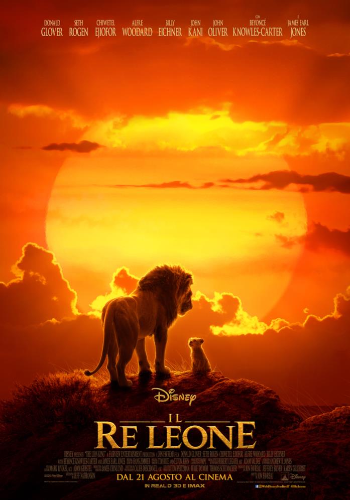 Il Re Leone il poster italiano del remake live-action Poster italiano de Il Re Leone in sala dal 21 agosto