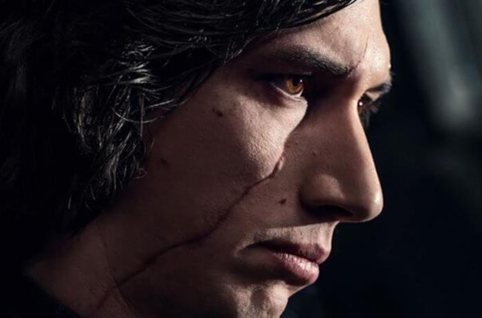 Primo piano di Kylo Ren