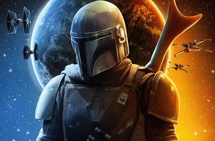 Un'immagine promozionale della serie TV The Mandalorian