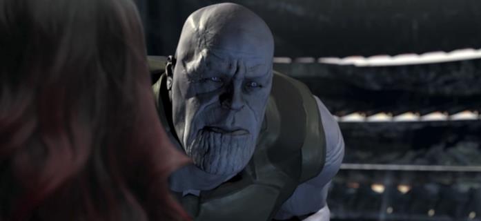 Thanos nella scena extra su Disney+ Thanos in versione CGI