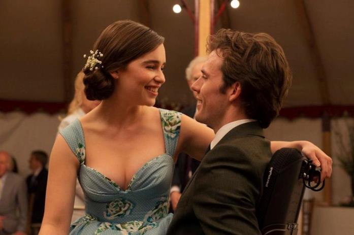 Emilia Clarke e Sam Claflin in Io Prima di Te