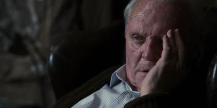 Anthony Hopkins Anthony Hopkins turbato in the Father