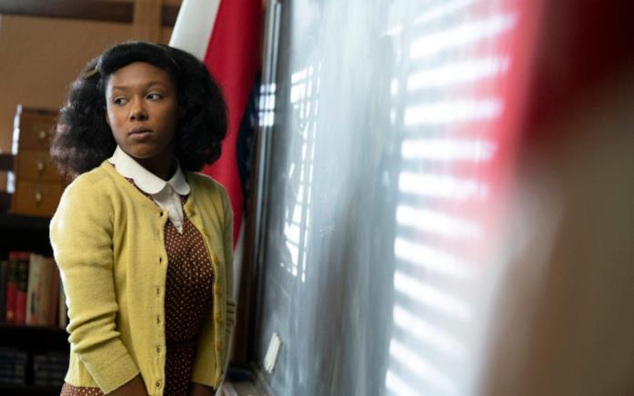 E'myri Crutchfield è Ethelrida nel primo episodio di Fargo Ethelrida in classe nel primo episodio di Fargo 4