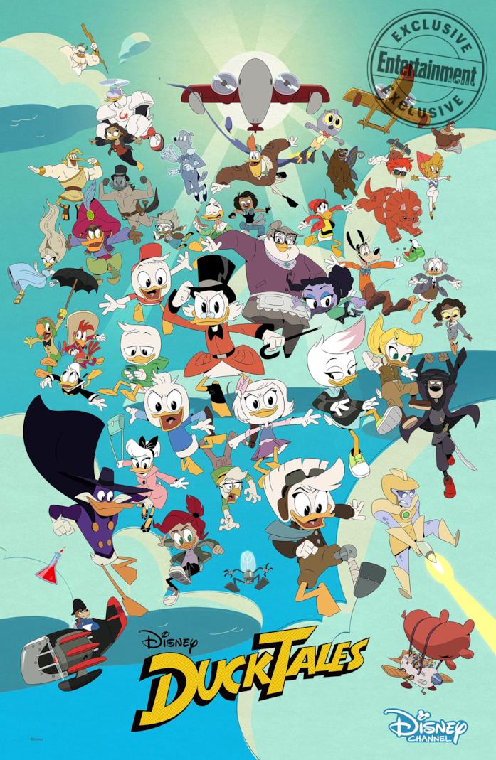 Il poster della stagione 3 di Ducktales I nuovi personaggi di Ducktales