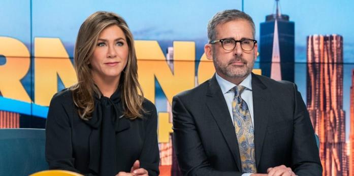 Mitch e Alex, conduttori del Morning Show Steve Carell e Jennifer Aniston