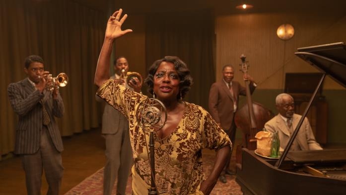 Chadwick Boseman e Viola Davis in Black Bottom Viola Davis e i 4 attori che interpretano i musicisti