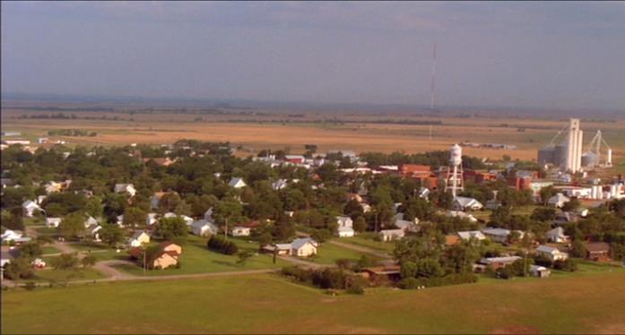 Smallville, cittadina immaginaria dell'universo DC Comics Smallville vista dall'alto