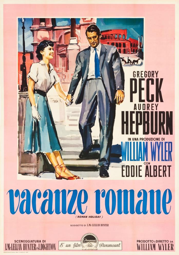 Vacanze romane - poster Il poster italiano di Vacanze romane