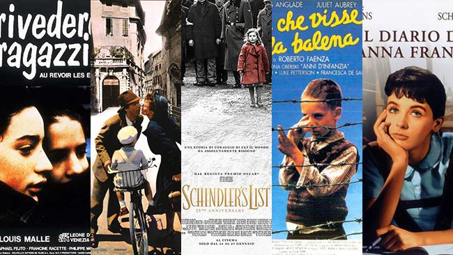 Arrivederci ragazzi, La vita è bella, Schindler's List, Jona che visse nella balena, Il diario