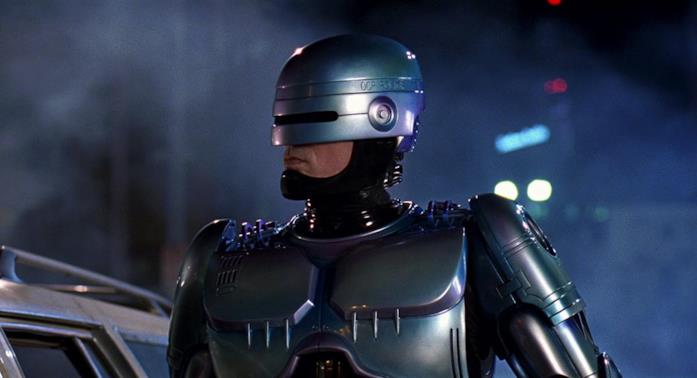 Una scena di RoboCop RoboCop, protagonista dell'omonimo film del 1987