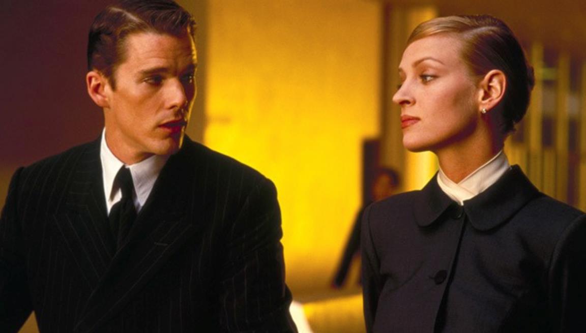 Ethan Hawke e Uma Thurman in Gattaca