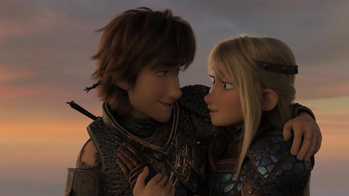 Hiccup e Astrid Hiccup e Astrid in una scena di Dragon Trainer