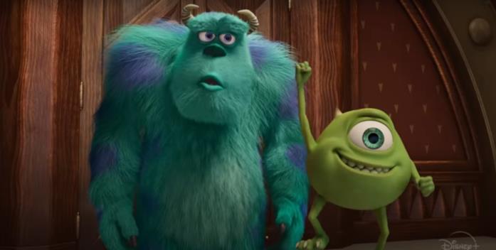 Mike e Sulley nel trailer di Monsters & Co. La Serie Mike e Sulley esultano dopo la promozione