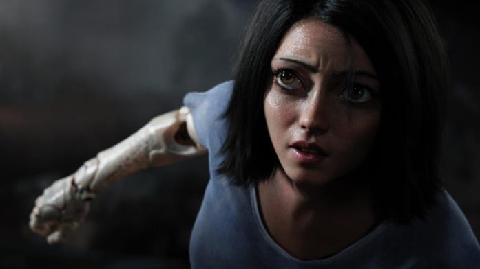 Rosa Salazar nei panni di Alita Rosa Salazar nei panni di Alita in una sequenza del film