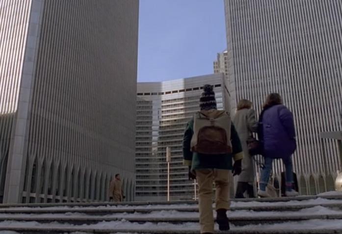 Kevin davanti al World Trade Center Il World Trade Center