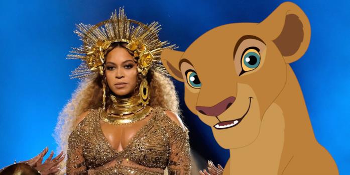 Beyonce e Nala Beyonce con Nala