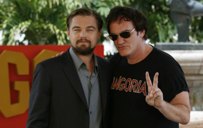 Leonardo DiCaprio assieme a Quentin Tarantino