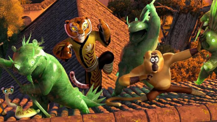 Mantide, Gru, Scimmia, Tigre e Vipera sono i migliori amici di Po I 5 cicloni