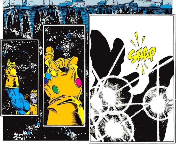 Lo schiocco di dita di Thanos Il climax de Il Guanto dell'Inifinito
