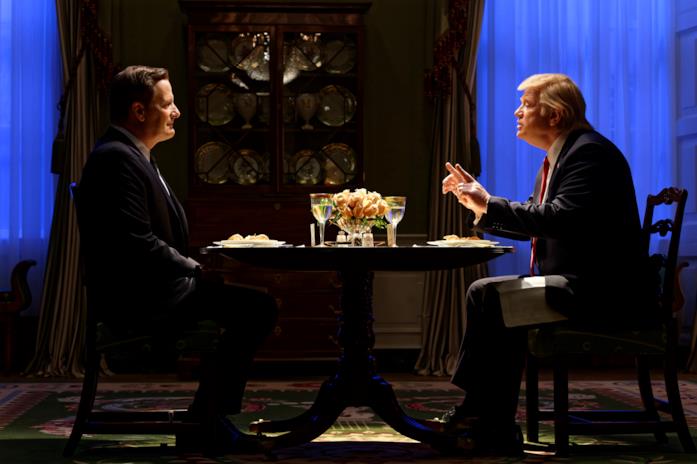 The Comey Rule: trama e trailer italiano Trump e Comey seduti a cena