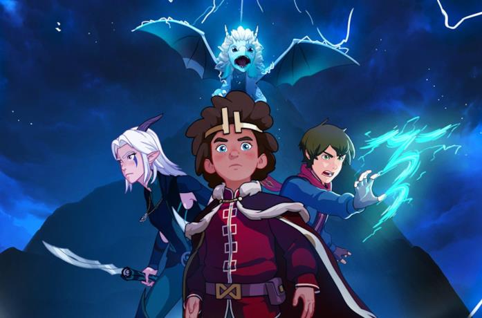 I protagonisti della serie animata The Dragon Prince sono pronti per una nuova sfida