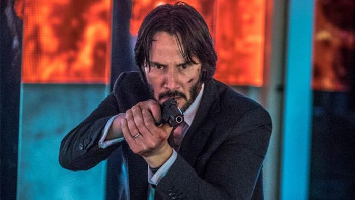 Keanu Reeves nel ruolo di John Wick