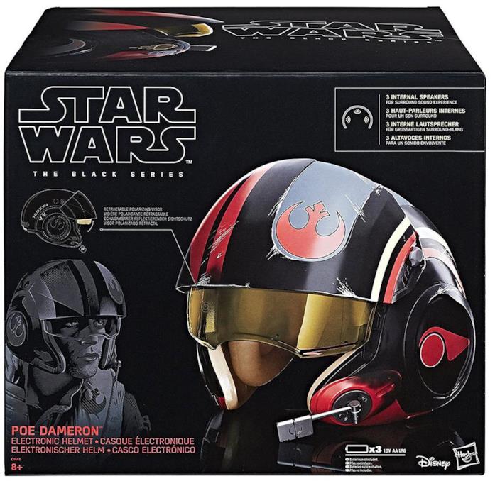 Casco Poe Dameron Scatole del casco di Poe Dameron