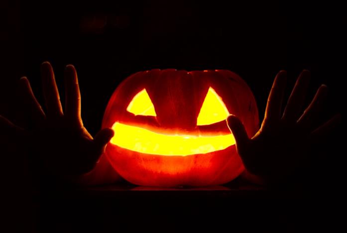 Una zucca di Halloween