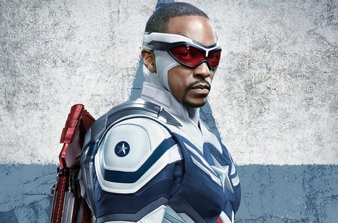 Sam Wilson in un poster di The Falcon and the Winter Soldier