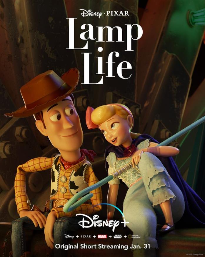 Il poster ufficiale di Lamp Life La locandina del nuovo cortometraggio Pixar