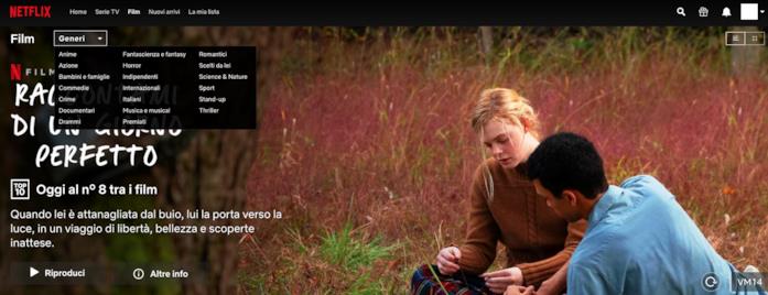 Come filtrare per genere i film di Netflix I film di Netflix possono essere filtrati per i generi più popolari