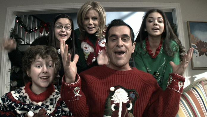 La famigli Dunphy festeggia il Natale