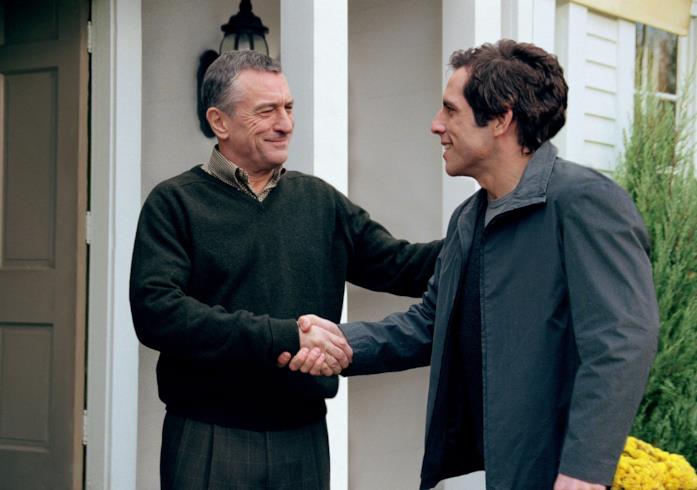 Una scena di Ti presento i miei Robert De Niro e Ben Stiller