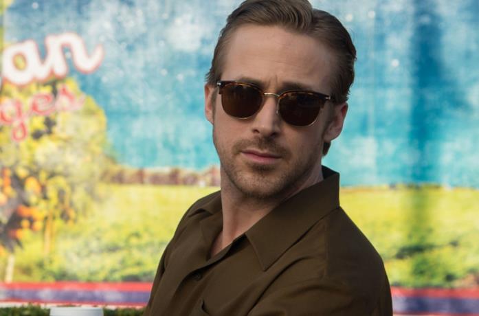 Primo piano di Ryan Gosling in La La Land