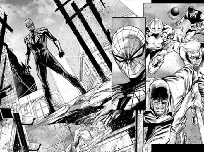 Superior Spider-Man di Marco Checchetto Una tavola di Superior Spider-Man Team-Up realizzata da Marco Checchetto