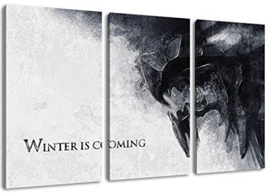 Winter is Coming, Game of Thrones foto, 3 pezzi tela