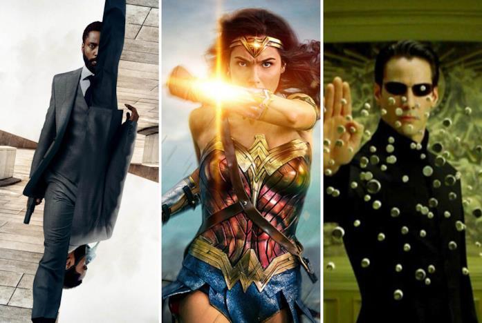 Immagini da Tenet, Wonder Woman e Matrix