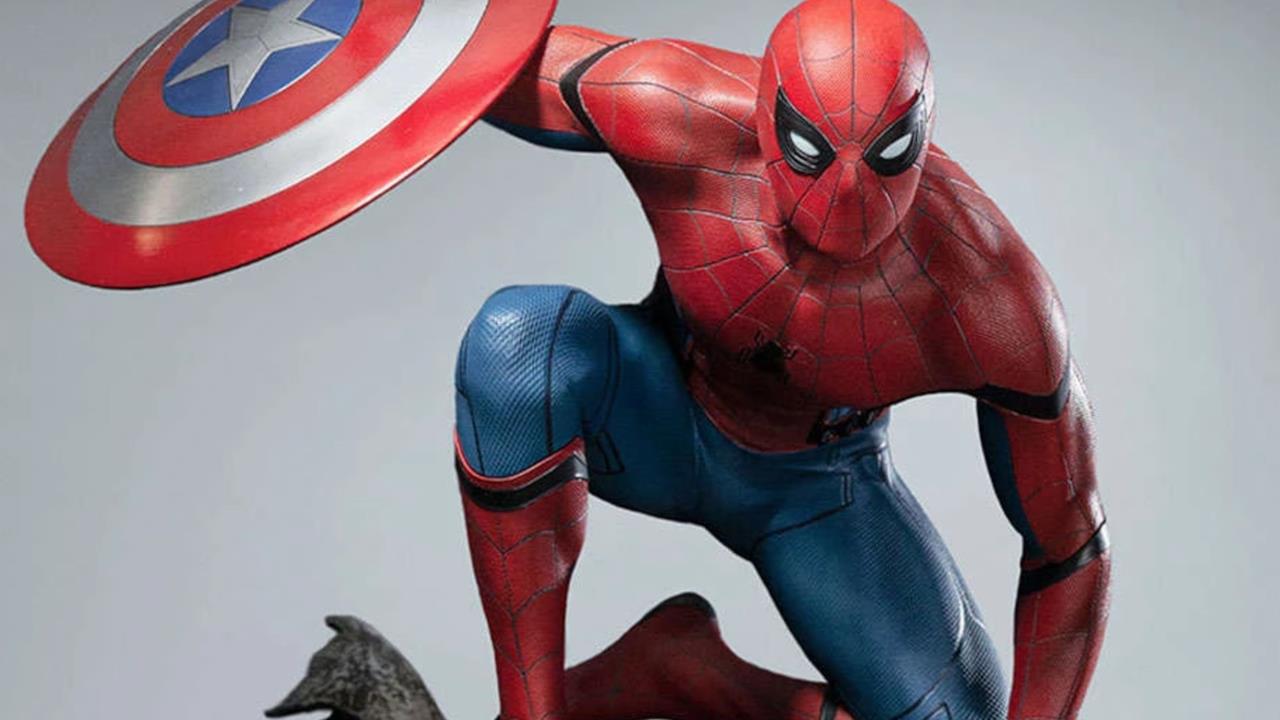 Lo Spider Man (con scudo) di Civil War diventa una statua da collezione Lo Spider Man (con scudo) di Civil War diventa una statua da collezione