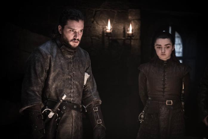 GoT 8: Jon/Aegon e Arya GoT 8: Jon/Aegon e Arya nelle Cripte di Winterfell