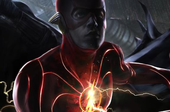 Un dettaglio della nuova armatura di Flash