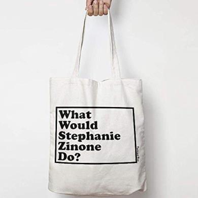 WHAT WOULD STEPHANIE ZINONE DO? WWYD tote bag in tela di cotone naturale NEI COLORI NATURALE O NERO GREASE 2
