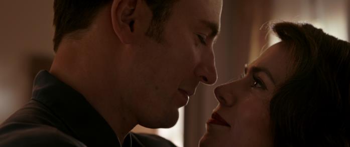 L'amore negli occhi di Steve e Peggy Chris evans haley atwell avengers endgame